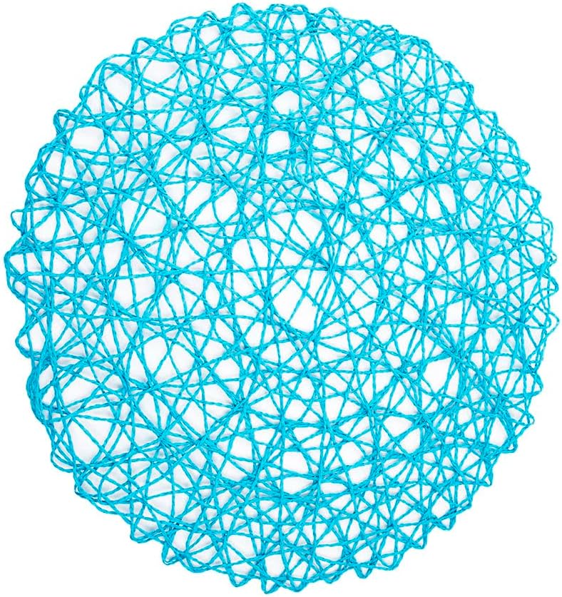 Daiso Round Paper Mat (38cm) - Blue
